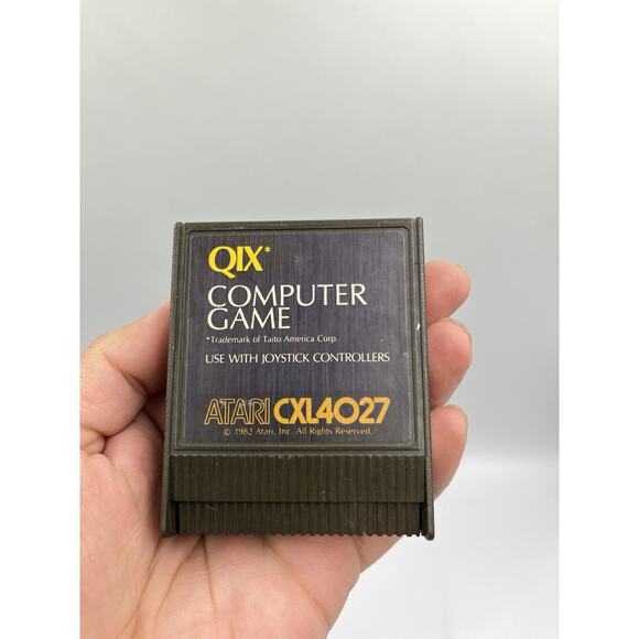 Atari 400/800/XL/XE: QIX Cartridge - Tested & WORKS - Picture 1 of 5